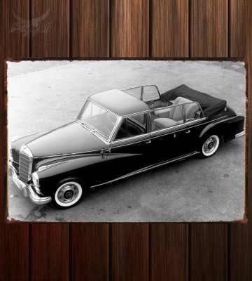 Металлическая табличка Mercedes-Benz 300d Pullman Landaulet Popemobile (W189)